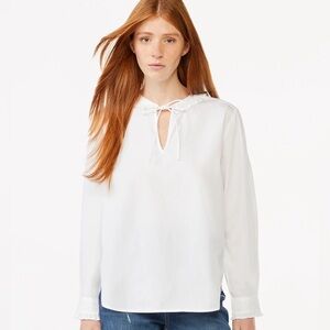 NWT Free Assembly RuffleWhite Women's Top, sz M